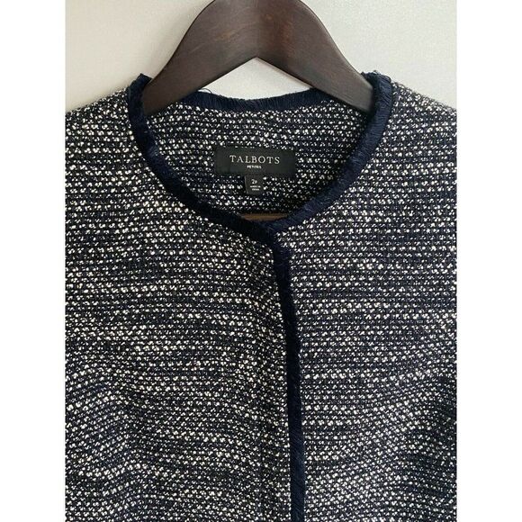 Talbots Petite Tweed Jacket Size 2P - Picture 5 of 8